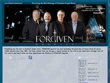 Tablet Screenshot of forgiven-quartet.com